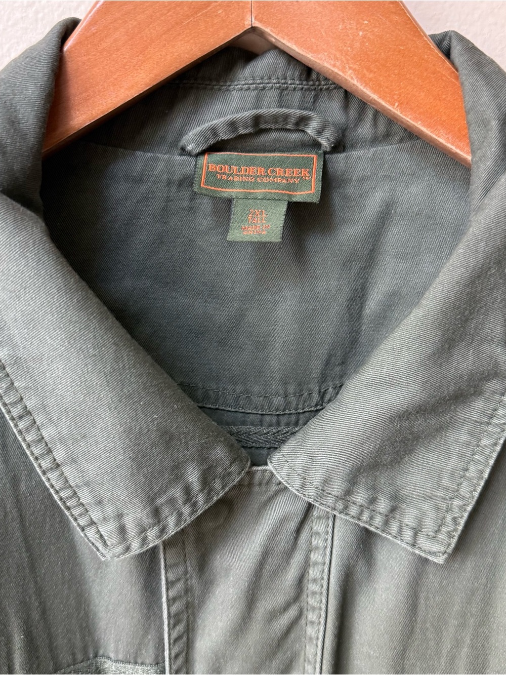 Boulder Creek Olive Military Field Jacket with Utility Pockets - Picture 6 of 14